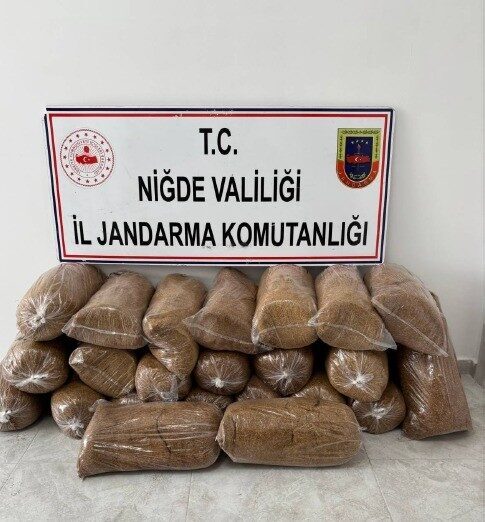 Niğde İl Jandarma Komutanlığı ekiplerince kaçakçılıkla mücadele çalışmaları çerçevesinde yürütülen