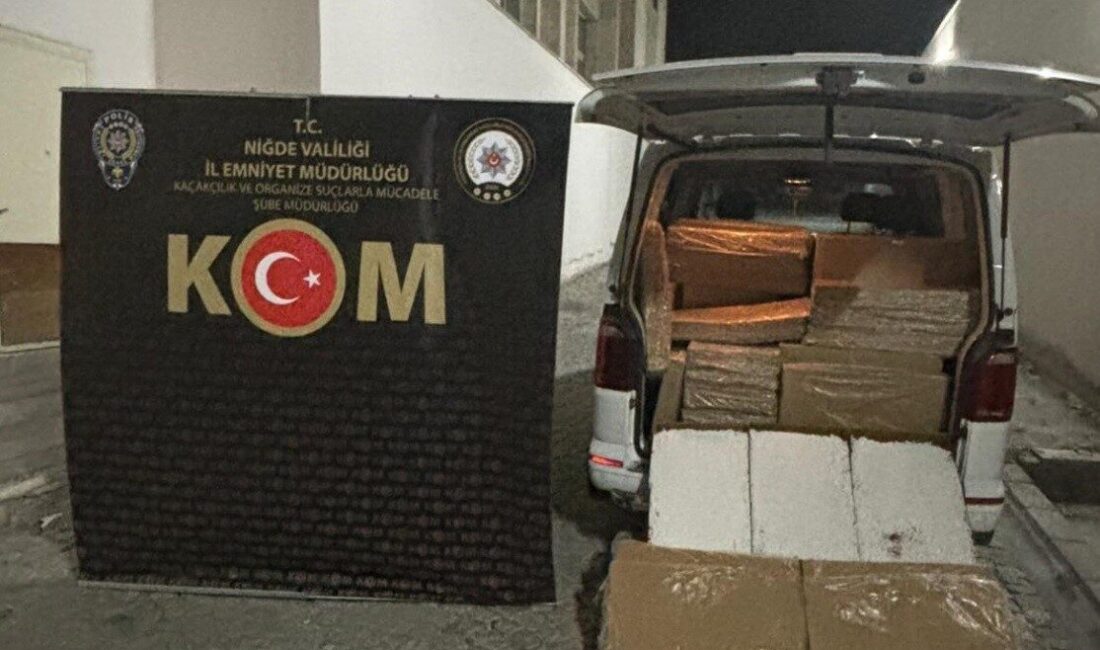 Niğde Cumhuriyet Başsavcılığı koordinesinde; Kaçakçılık ve Organize Suçlarla Mücadele Şube