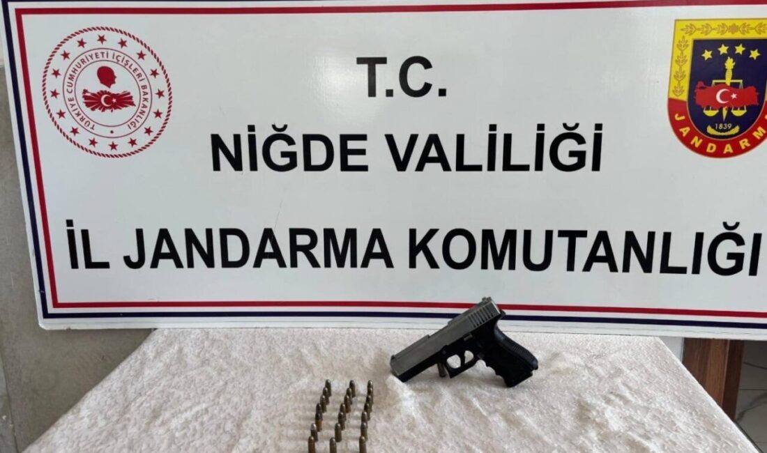 Niğde İl Jandarma Komutanlığı ekipleri tarafından yapılan çalışmalarda yasadışı silah