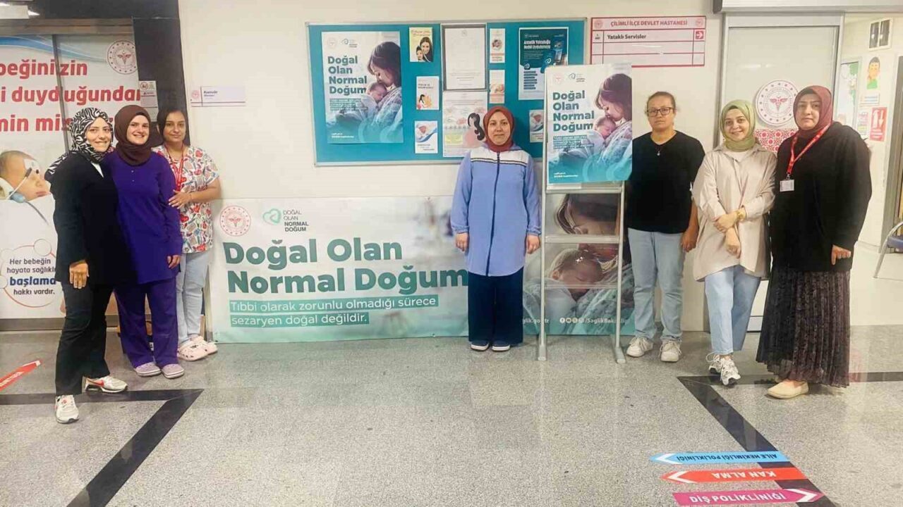 DÜZCE(İHA) – Düzce’nin Çilimli ilçesi devlet hastanesinden “Doğal Olan Normal