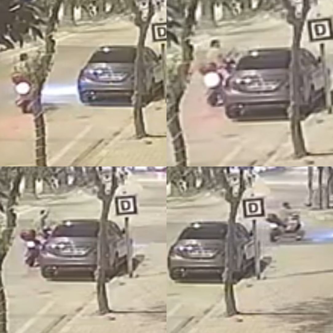 Adana’da kimliği belirsiz kişi, motosiklet ile gelerek park halindeki bir