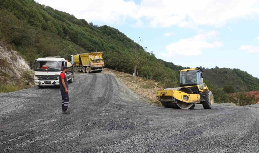 Ordu Büyükşehir Belediyesi, konforlu ulaşım için il genelinde sıcak asfalt