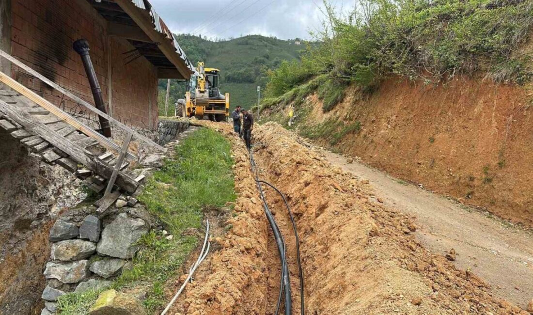 Ordu Büyükşehir Belediyesi tarafından il genelinde sürdürülen içme suyu altyapısı