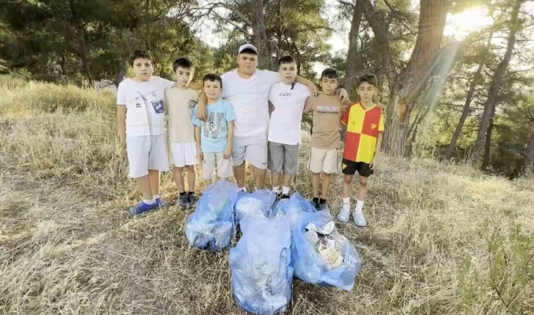 Manisa’nın Soma ilçesinde kısa süre önce yangın çıkan ormanlık alanın