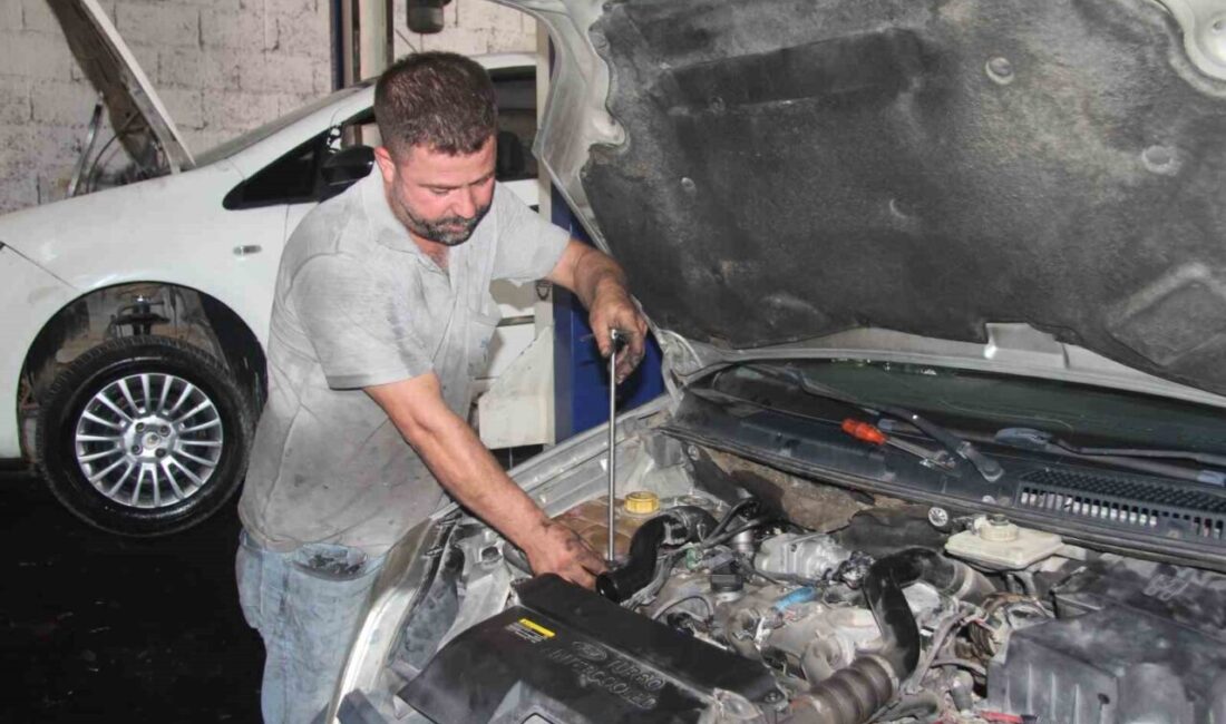 Gaziantep’te oto tamiri sektöründe eleman eksikliği yaşayan ustalar, iş öğretecek