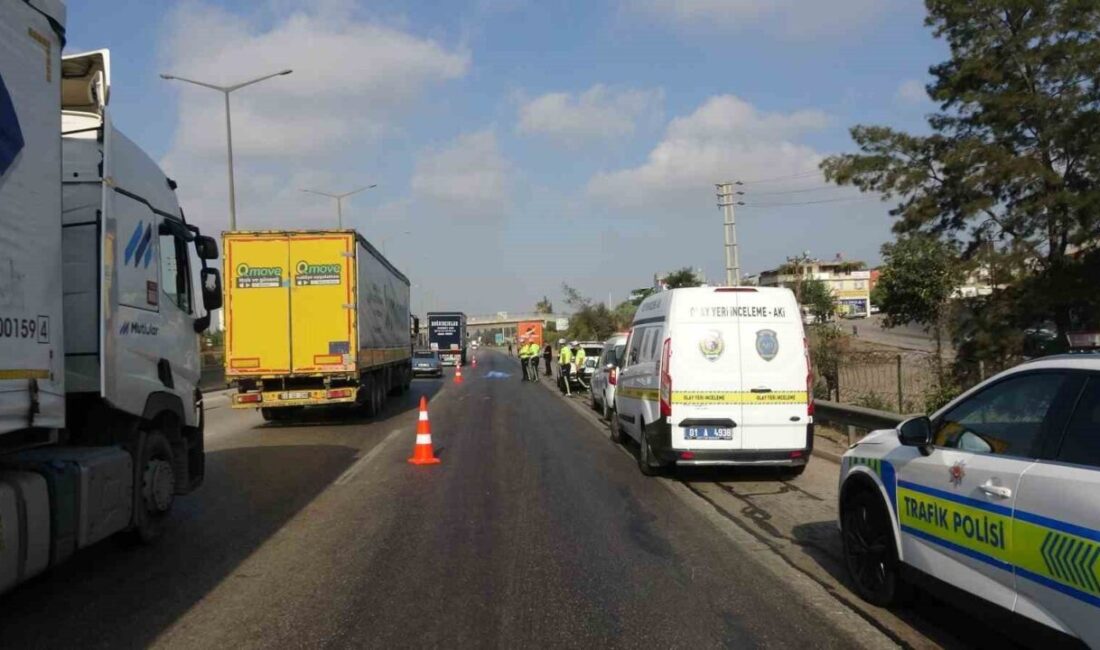 Adana’da otoyolda karşıdan karşıya geçmeye çalışan şahıs tırın çarpması sonucu