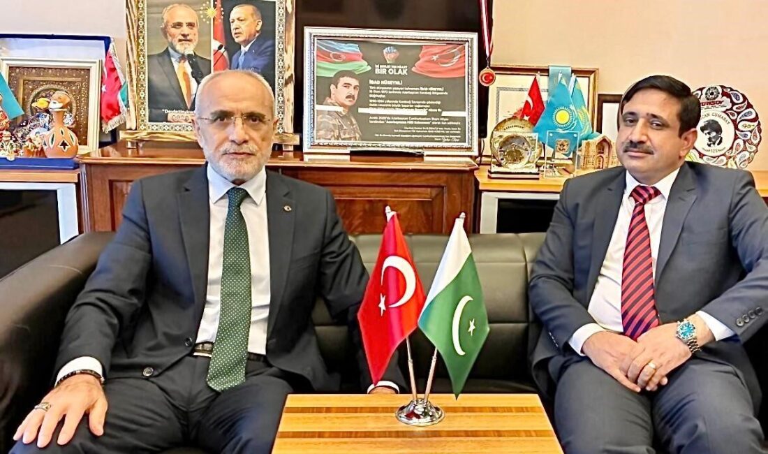 Pakistan Ankara Büyükelçiliği Kültür Müşaviri Adeel Ahmed ve heyeti Cumhurbaşkanı