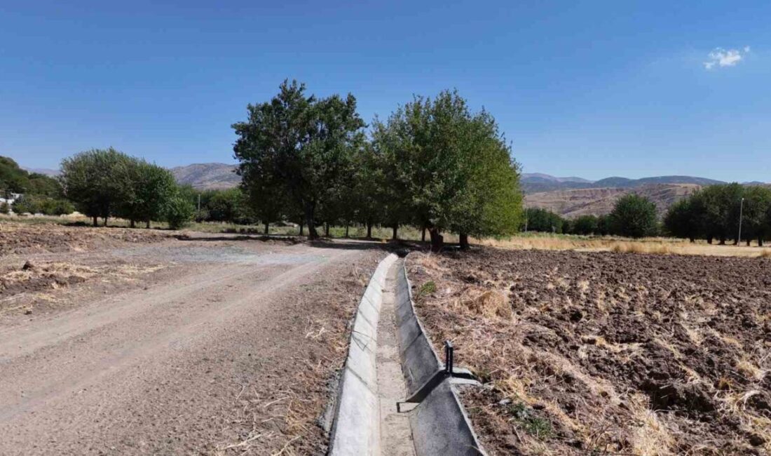 Elazığ’ın Palu ilçesi Seydili köyünde sulama suyu tesisi tamamlanarak hizmete