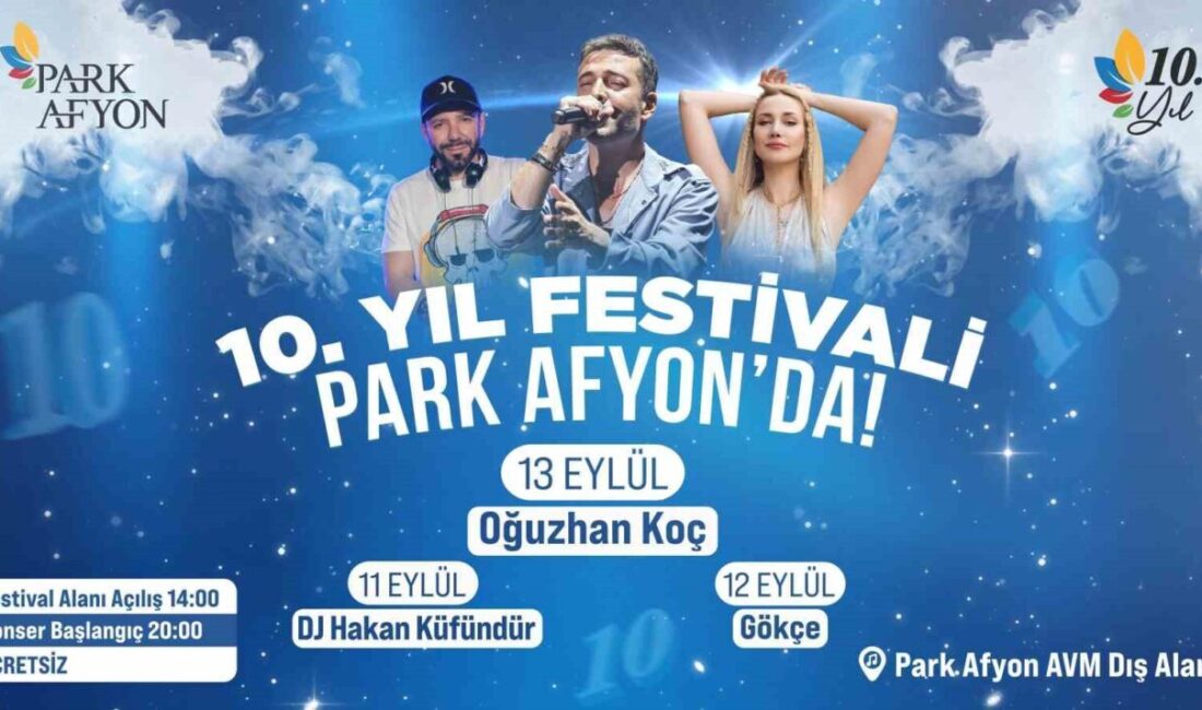 Park Afyon Alışveriş Merkezi, 9-14 Eylül 2025 tarihleri arasında düzenleyeceği