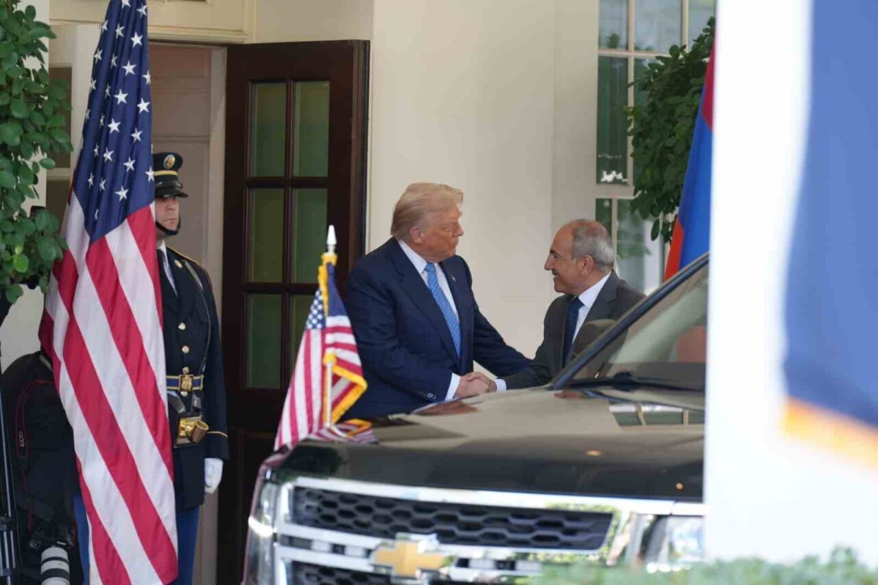 Ermenistan Başbakanı Nikol Paşinyan, ABD Başkanı Donald Trump ve Cumhurbaşkanı