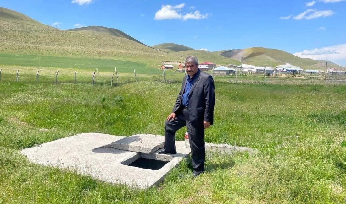 Ağrı’nın Patnos ilçesinde içme suyunu sağlayan Köseler su boru hattına