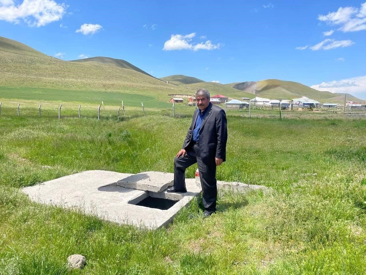 Ağrı’nın Patnos ilçesinde içme suyunu sağlayan Köseler su boru hattına