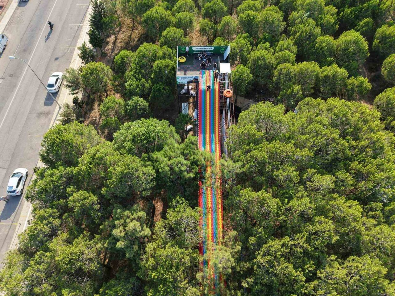 Pendik Belediyesi tarafından Pendik Korusu’na inşa edilen 161 metre uzunluğundaki