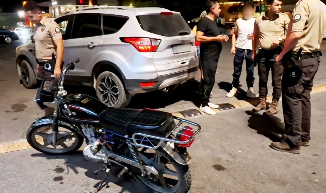 Aksaray’da plakasız ve şase numarası kazınmış olan motosiklet, polis ekiplerince