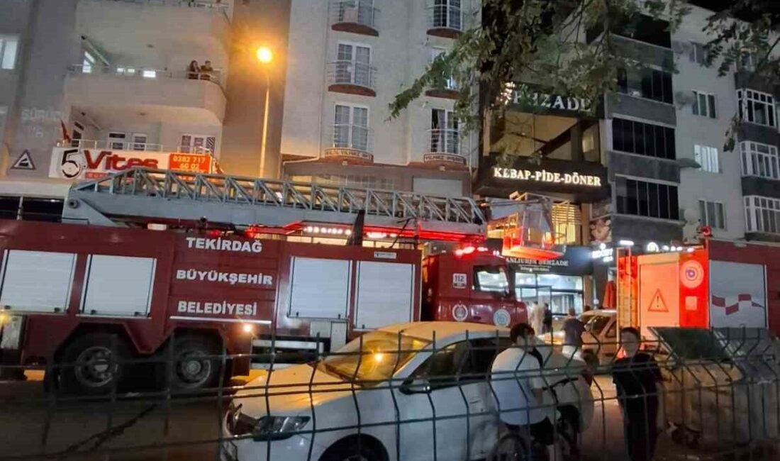 Tekirdağ Kapaklı ilçesinde faaliyet gösteren bir restoranda çıkan yangın, itfaiye