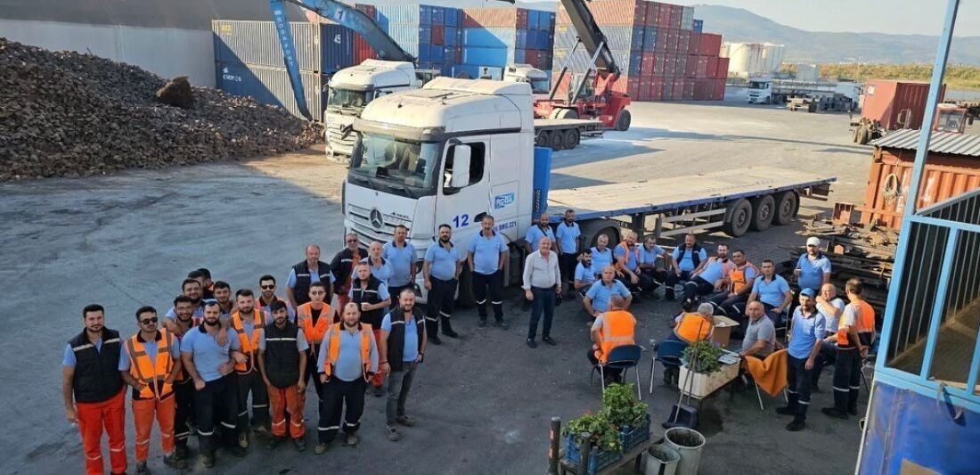 Gemlik Roda Port Limanı’nda Liman İş Sendikası’nın yetki almasının ardından