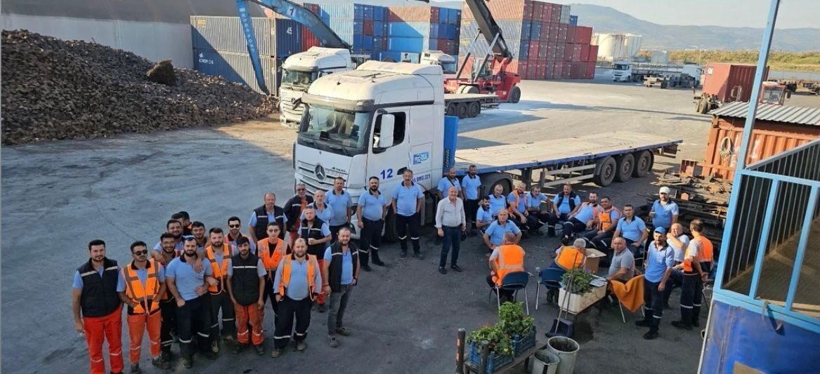 Gemlik Roda Port Limanı’nda Liman İş Sendikası’nın yetki almasının ardından