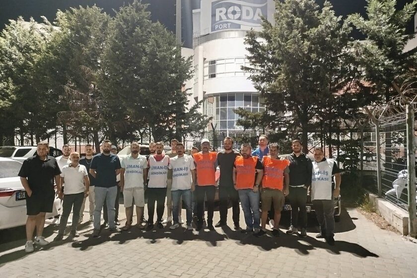 Gemlik’te faaliyet gösteren Roda Limanı’nda sendikalaşma sürecinin ardından başlayan işçi