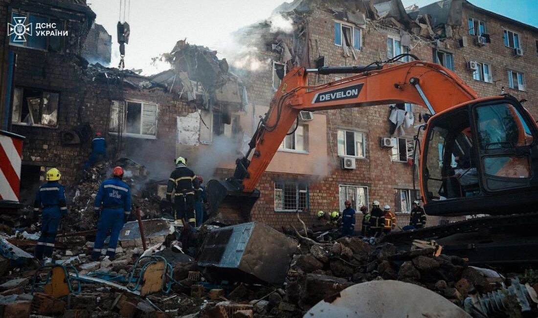 Rusya’nın dün gece boyunca Ukrayna’nın başkenti Kiev’i insansız hava araçları