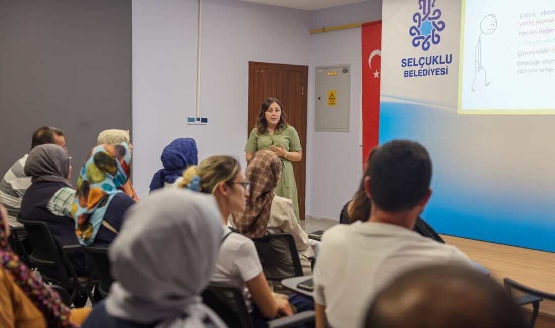 Aile yapısının güçlenmesine katkı sağlayan Selçuklu Aile Gelişim Merkezi’nde (SAGEM)