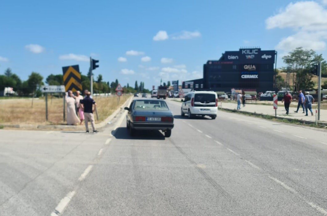 Samsun’un Alaçam ilçesinde 15 dakika arayla aynı noktada meydana gelen