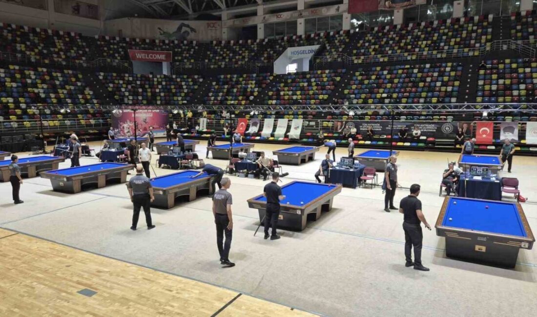 Samsun’da bugün başlayan 3 Bant Bilardo Türkiye Şampiyonası’nın 2. etabında
