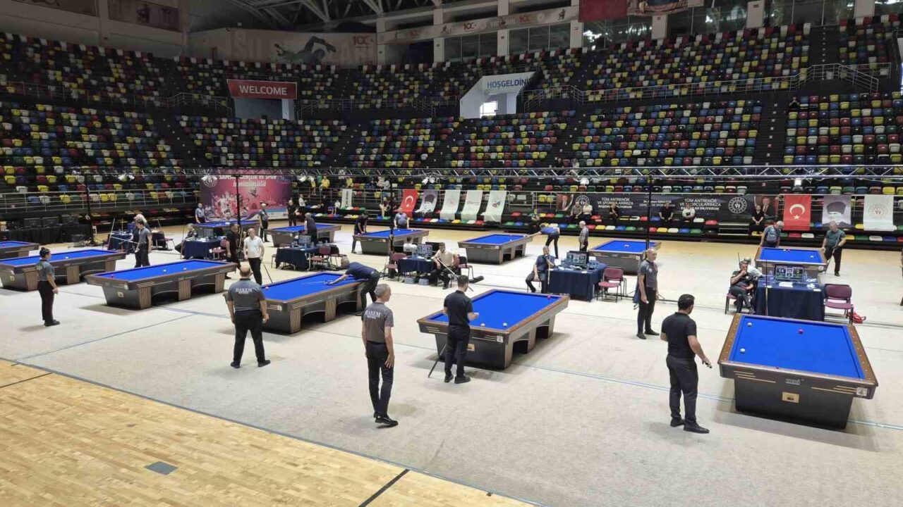 Samsun’da bugün başlayan 3 Bant Bilardo Türkiye Şampiyonası’nın 2. etabında