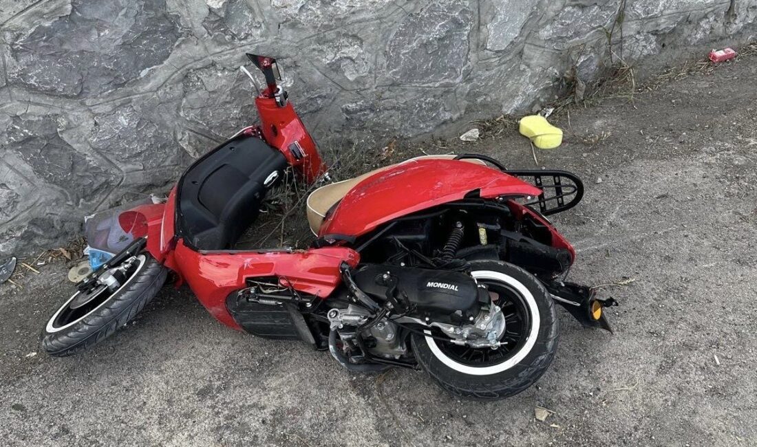 Samsun’da otomobil ile motorlu bisikletin çarpışması sonucu meydana gelen trafik