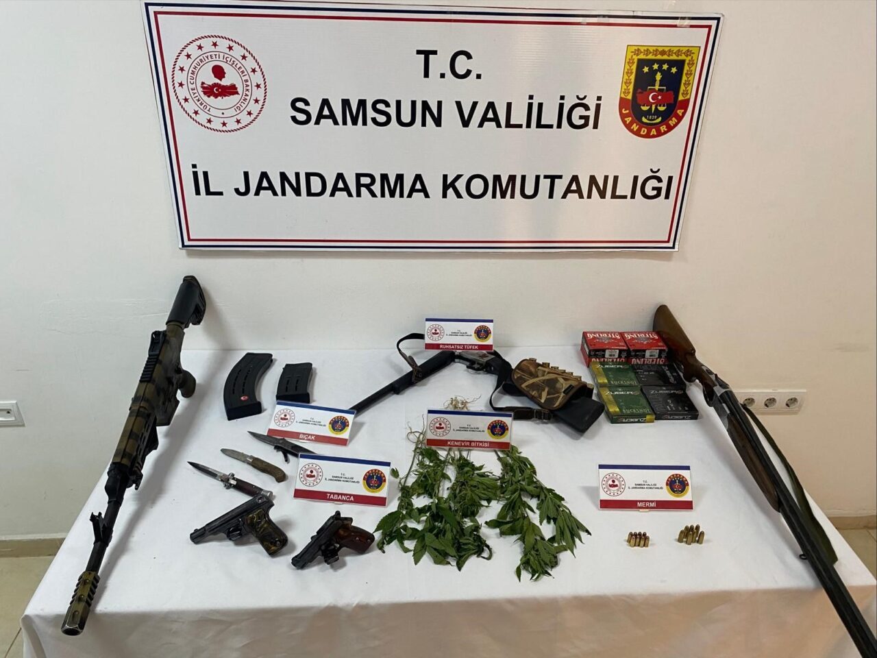 Samsun’da jandarma tarafından düzenlenen silah operasyonunda 5 kişi yakalandı. Edinilen