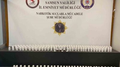 Samsun’da polis tarafından şüphe üzerine bir araçta yapılan aramada, 16
