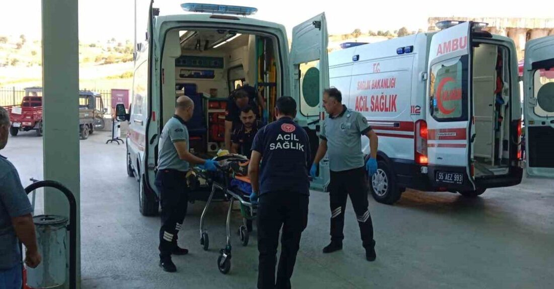 Samsun’un Vezirköprü ilçesinde iki aracın kafa kafaya çarpıştığı trafik kazasında