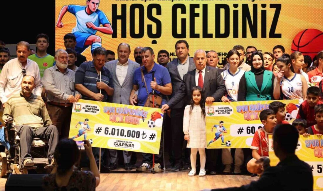 Şanlıurfa Büyükşehir Belediyesi, il genelindeki spor faaliyetlerini desteklemek ve gençlerin