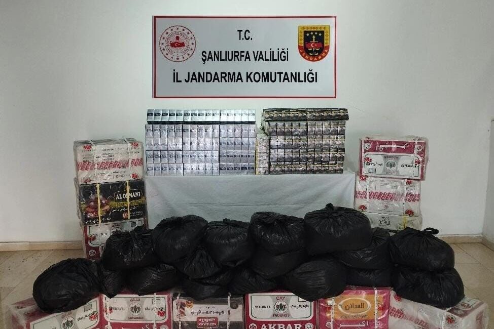 Şanlıurfa’da jandarma tarafından gerçekleştirilen yol uygulamasında 2 bin 470 paket