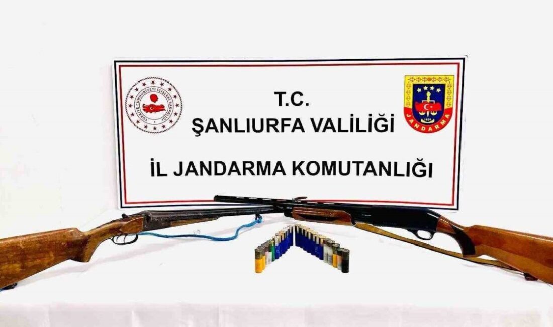 Şanlıurfa’da İl Jandarma Komutanlığı ekiplerince “Yasa Dışı ve Ruhsatsız Silahlanmayla