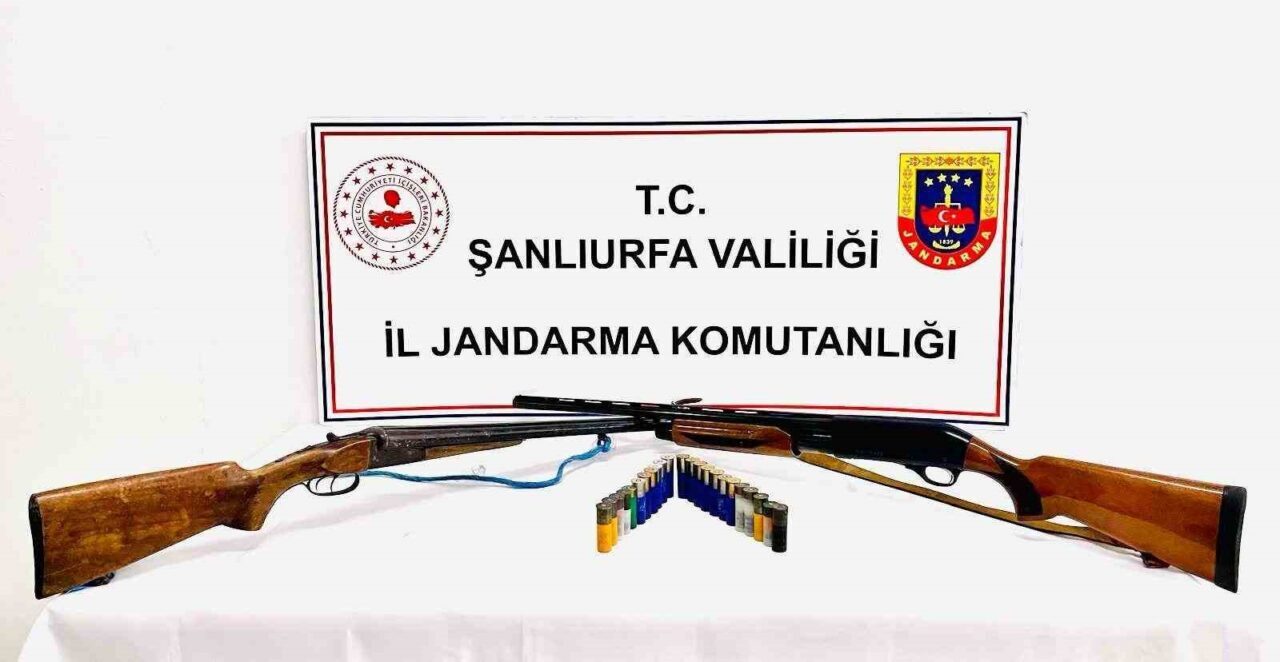 Şanlıurfa’da İl Jandarma Komutanlığı ekiplerince “Yasa Dışı ve Ruhsatsız Silahlanmayla