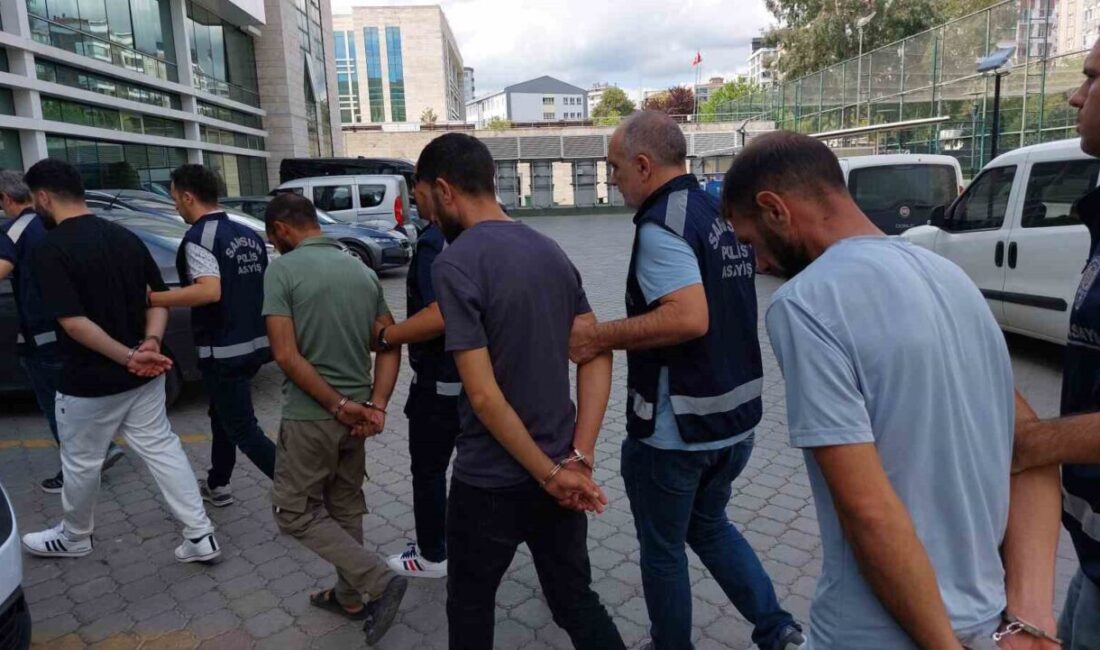Samsun merkezli 5 ilde düzenlenen dolandırıcılık operasyonunda gözaltına alınarak adliyeye