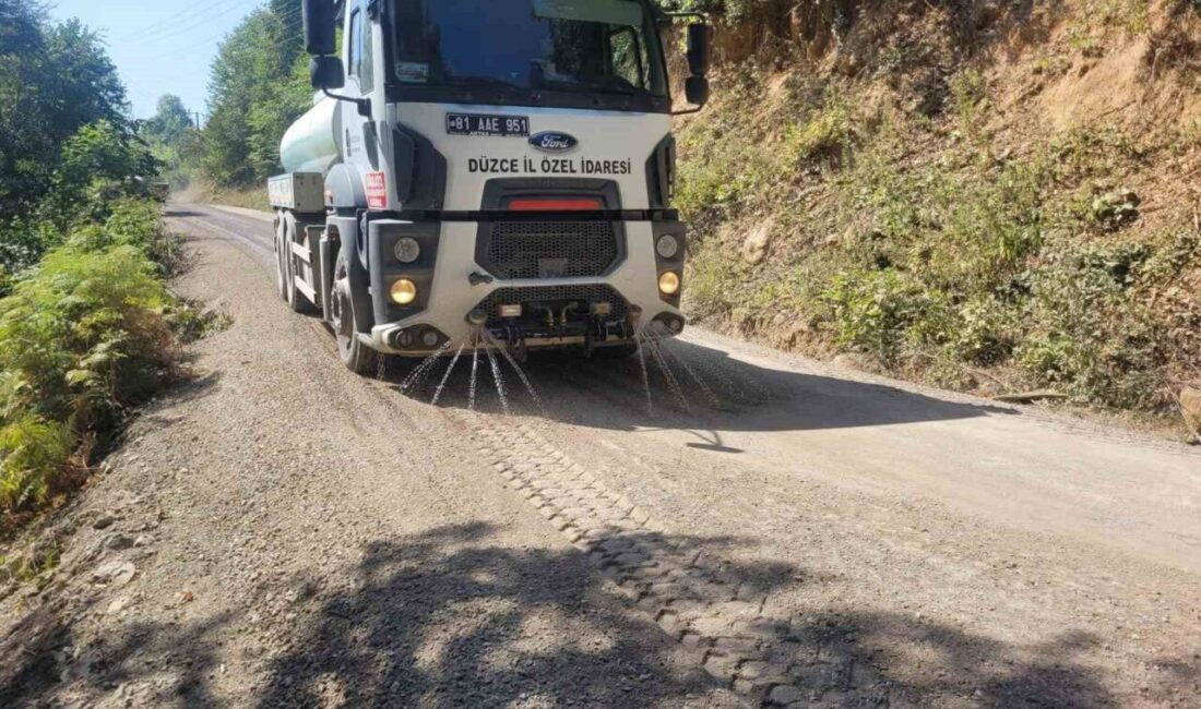 Düzce’nin önemli turistik merkezlerinden birisi olan Samandere Şelalesi’ne giden güzergah