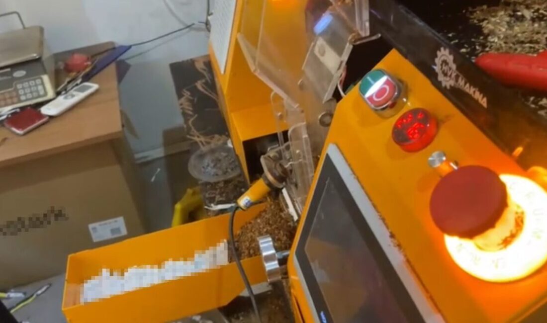 Samsun’da kaçakçılık ve organize suçlarla mücadele (KOM) polisinin bir eve