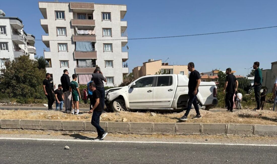 Siirt’in Kurtalan ilçesinde kontrolden çıkan pikap, yol kenarındaki aydınlatma direğine