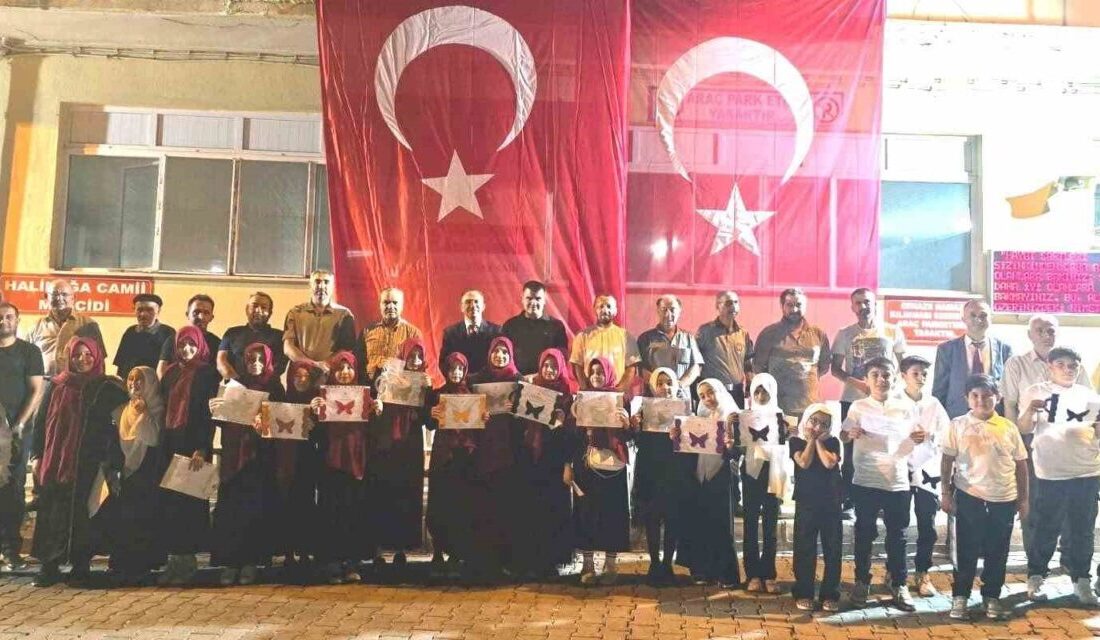 Simav İlçe Müftülüğüne bağlı Halilağa Camii Yaz Kur’an kursunda kapanış