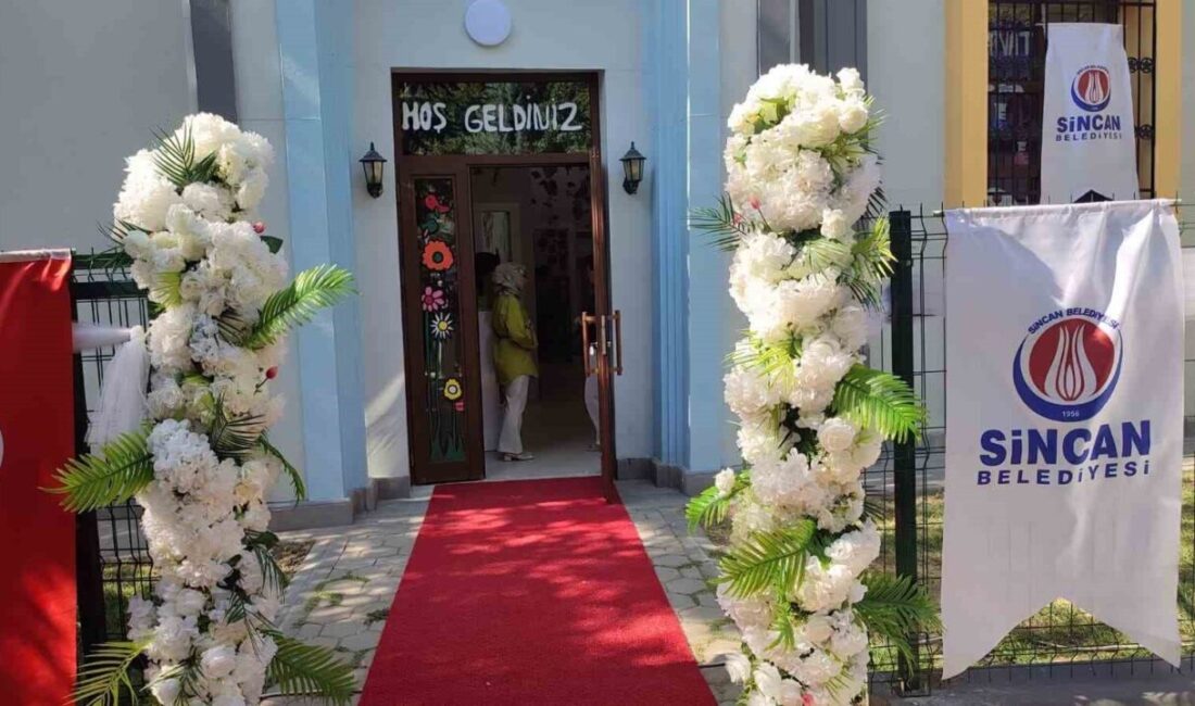 Sincan Belediyesi yapımı tamamlanan Andiçen Anne Çocuk Oyun Evi’nin açılışını