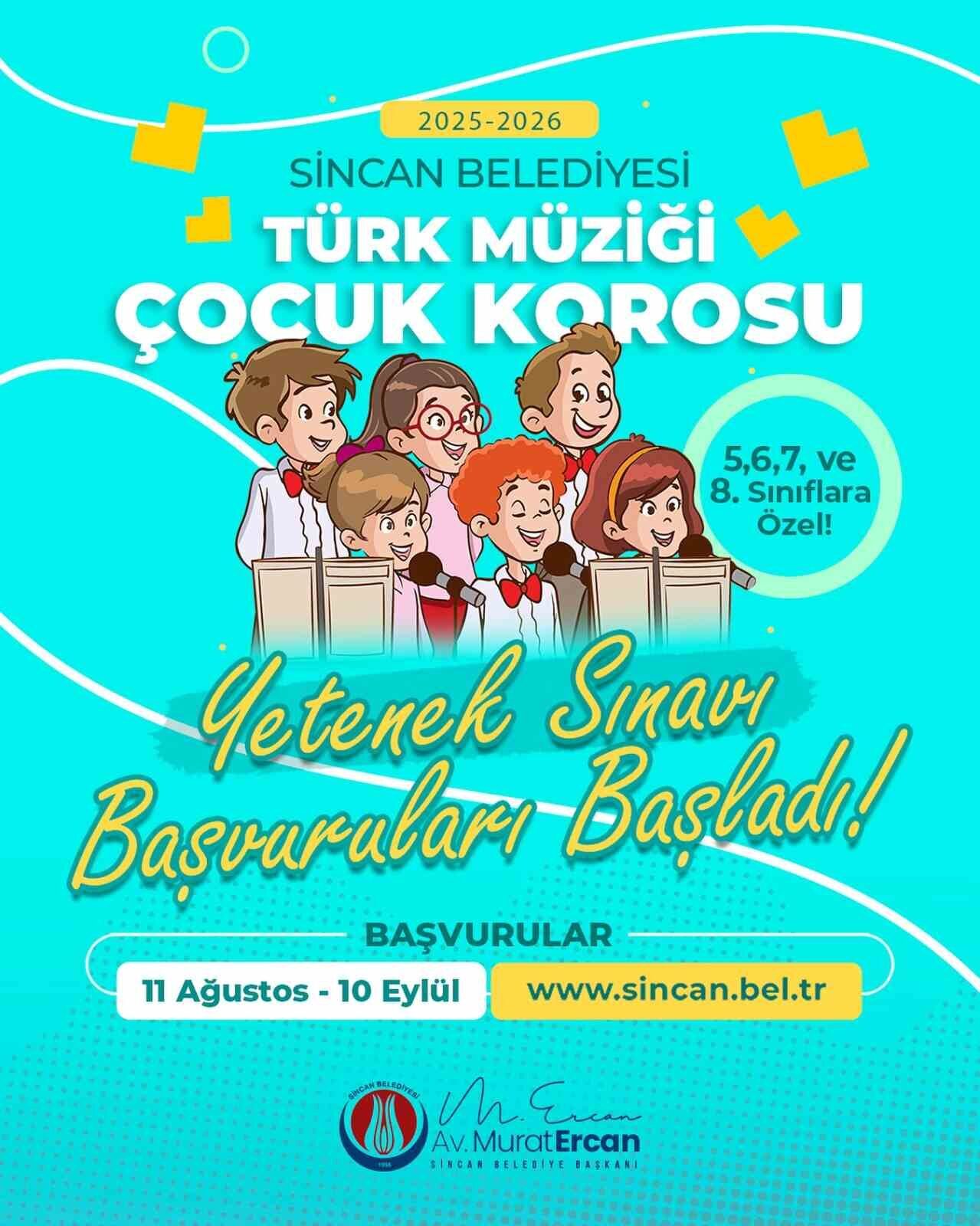 Sincan Belediyesi, müzik alanında gençlere profesyonel eğitim verme kapsamında Türk