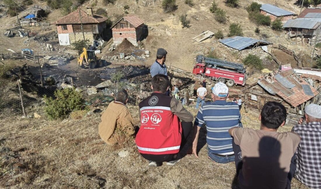 Sinop’ta yangın mağduru aileye psikososyal destek Sinop’un Boyabat ilçesi Kılıçlı köyünde evi yangında zarar gören aileye,