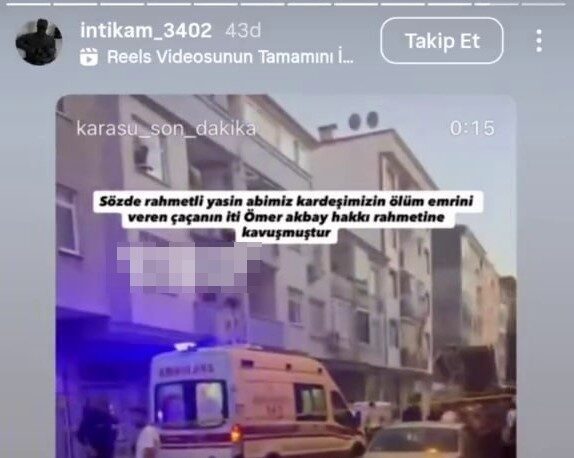 Sakarya’nın Karasu ilçesinde bir şahsın alışveriş dönüşü sokak ortasında uğradığı