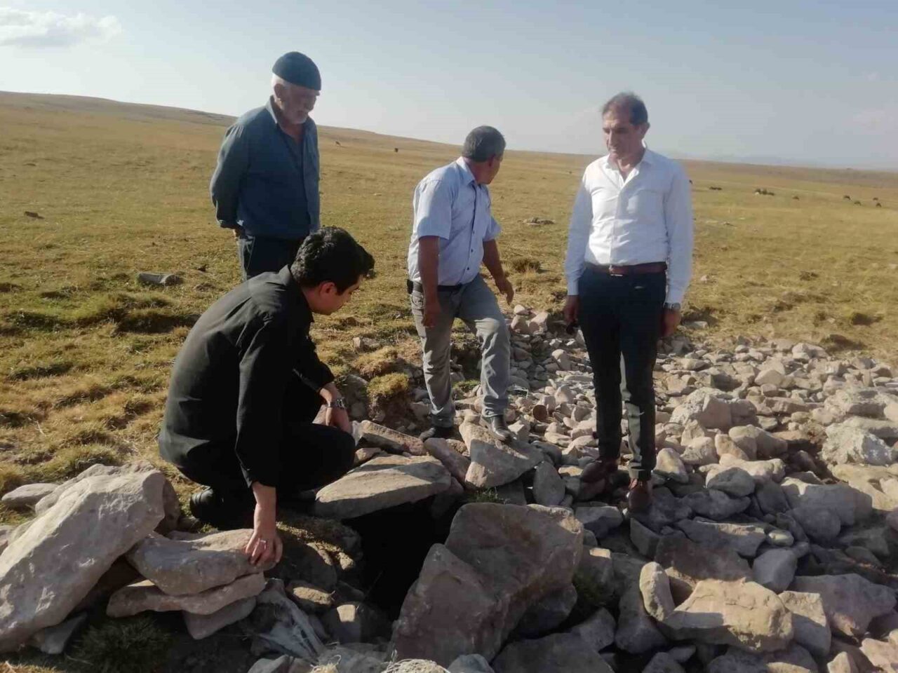 Kars’ın Susuz ilçesine bağlı Gölbaşı Köyü’nde içme suyu isale hattı