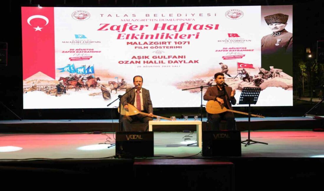 Talas Belediyesi’nin “Malazgirt’ten Dumlupınar’a Zafer Haftası Etkinlikleri” kapsamında düzenlediği programlar,