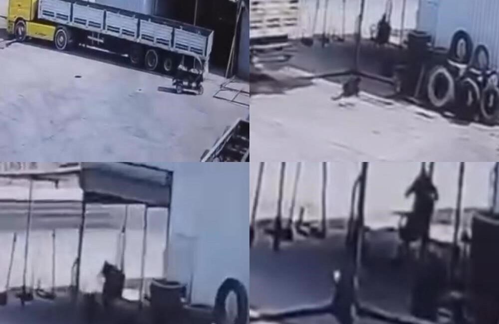 Mersin’de, tamirhanede Emir Kılınç (16) aracın altında işlem yaparken tırı