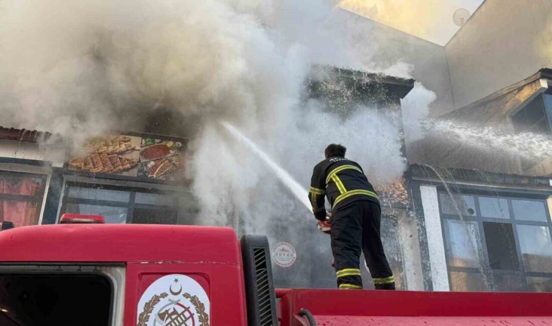 Bitlis’in Tatvan ilçesinde bir iş yerinde sabah saatlerinde çıkan yangın