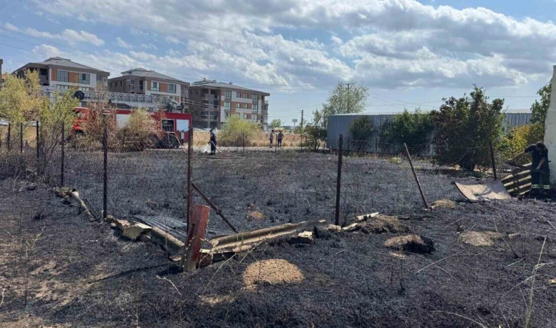 Tekirdağ’ın Kapaklı ilçesinde çocukların çıkardığı yangın, itfaiye ekiplerinin müdahalesiyle büyümeden