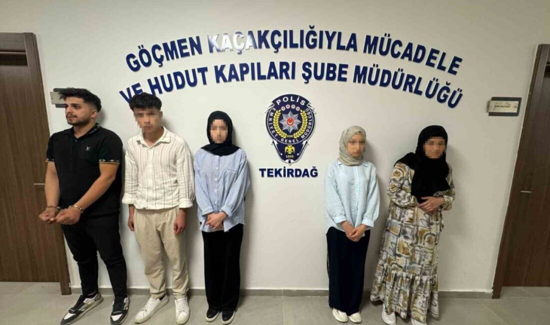 Tekirdağ’ın Muratlı ilçesinde düzenlenen operasyonda 6 düzensiz göçmen yakalandı, organizatör